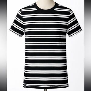 PHARMACY BOARDSHOP BLACK & WHITE STRIPED SHIRT